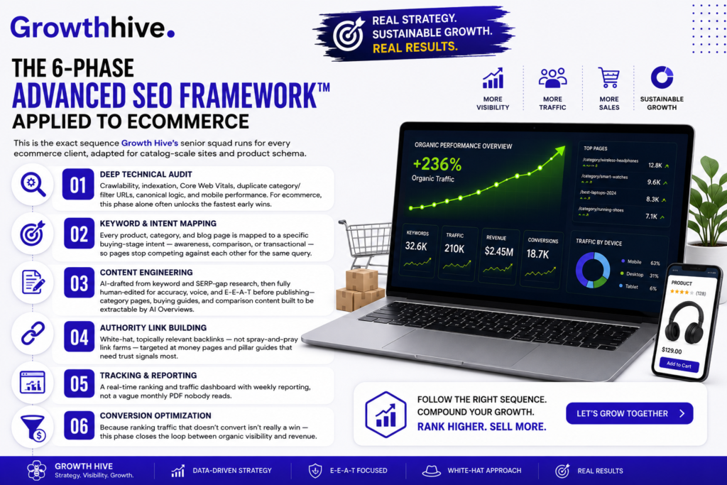 The 6-Phase Advanced SEO Framework™ Applied to Ecommerce